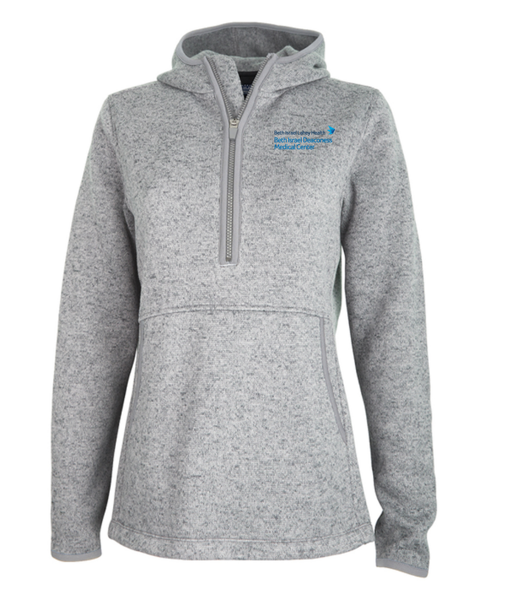 Women’s Heathered Fleece Quarter Zip Hoodie