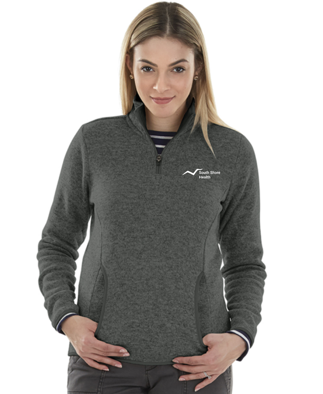 5312 Charles River Apparel Women's Heathered Fleece Pullover at